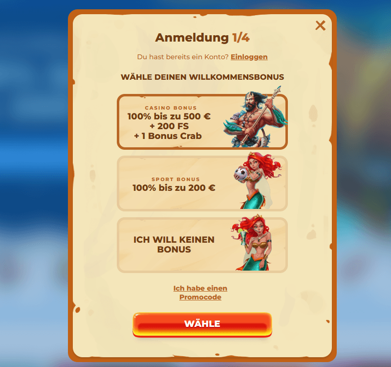 Posido Casino Anmeldung